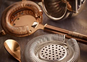 Deluxe Copper Hawthorne Strainer